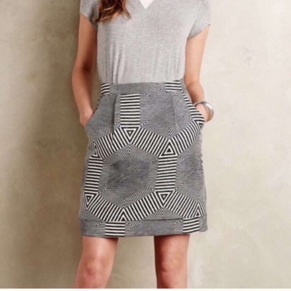 Anthropologie HD in Paris Geomaze Skirt,‎ Size XS